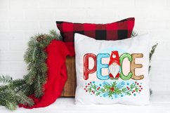 Merry Christmas Gnomes Sublimation, Peace Love Sublimation Product Image 5