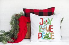 Joy Love Peace Sublimation, Christmas Gnomes Sublimation Png Product Image 2