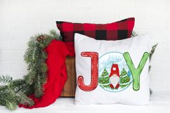 Joy Christmas Sublimation, Christmas Gnomes Sublimation Png Product Image 2