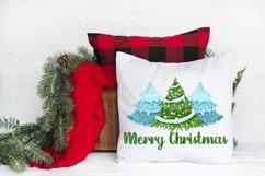 Merry Christmas Sublimation, Merry Christmas PNG Quote Tree Product Image 3