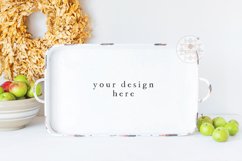 Breakfast Serving Tray Mockup, Metal Serving Tray Mockup Product Image 1