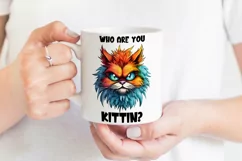 Funny Cat Sublimation | Who Are You Kittin Sarcastic Cat PNG Product Image 2