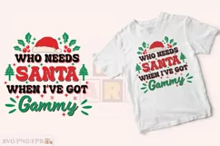 Funny Christmas Gammy Kid SVG T-shirt Design Product Image 2