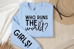 Who Runs The World Sleeve SVG, Motivational SVG Design Product Image 2