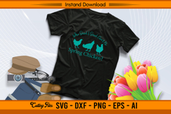Who Said I Said Ain’t No Spring Chicken Funny SVG Product Image 2