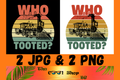 Who Tooted Png, Railroad Png, Steam Train Png, Train Png Product Image 1