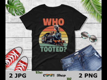 Who Tooted Png, Railroad Png, Steam Train Png, Train Png Product Image 2