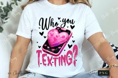 Who You Texting Funny PNG | Crazy Girlfriend PNG Product Image 3