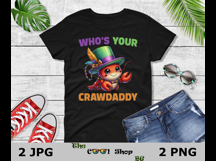 Who&#039;s Your Crawdaddy Png, Crawfish Png, Mardi Gras Png Product Image 2