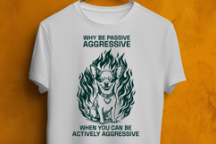 Funny Actively Aggressive Chihuahua SVG Dog Design Product Image 3