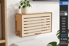 Decorative Wi-Fi Router Hiding Box Laser Cut Bundle | Home Product Image 7