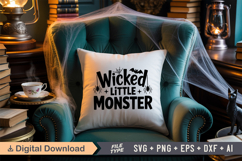 Wicked Little Monster SVG File | Spooky Halloween SVG Product Image 3