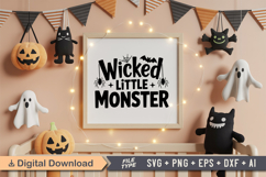 Wicked Little Monster SVG File | Spooky Halloween SVG Product Image 5