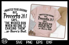I Wanted To Go Jogging Proverbs - SVG - PNG - DXF - EPS Product Image 1