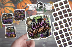 Wicked Neon Retro Halloween Sticker Product Image 1