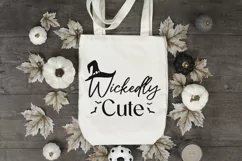 Wickedly Cute Halloween SVG| Girl Quote Cutting Files Product Image 3