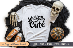 Wickedly Cute SVG File | Spooky Halloween SVG Product Image 1