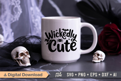 Wickedly Cute SVG File | Spooky Halloween SVG Product Image 2