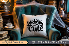 Wickedly Cute SVG File | Spooky Halloween SVG Product Image 3