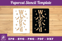 Wicket Papercut Stencil SVG Product Image 1