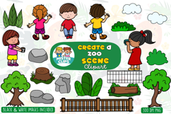Create a Zoo Scene Clip Art Product Image 1