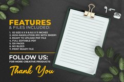 Wide Ruled Notebook KDP Interior - Low or No Content Book Product Image 3
