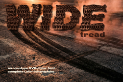 WideTread. Opentype SVG color font Product Image 1