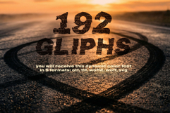 WideTread. Opentype SVG color font Product Image 2