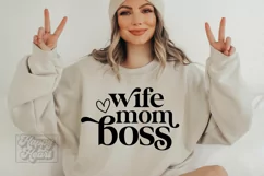 Wife Mom Boss Mode SVG - Boss Mama SVG - Boss Babe SVG Product Image 4