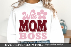 Mother's Day SVG Design - Super Mom Super Wife Super Product Image 4