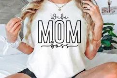 Wife Mom Boss SVG Design, Mother's Day SVG Design Product Image 2