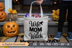 Wife Mom Witch SVG File | Spooky Halloween SVG Product Image 4