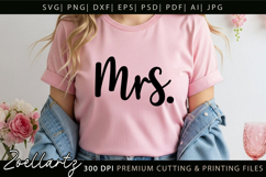 Family Love SVG MRS Valentine Mom Wife T-shirt Mug Tote Bag Product Image 5
