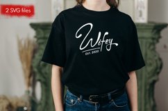 Wifey Hubby est SVG, Hubby &amp; Wifey Est 2023 SVG, Hubby Wifey Product Image 3