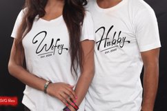 Wifey Hubby est SVG, Hubby &amp; Wifey Est 2023 SVG, Hubby Wifey Product Image 10
