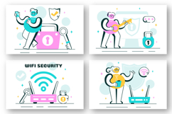 10 WiFi Security Wireless Technology Illustration Product Image 2