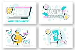10 WiFi Security Wireless Technology Illustration Product Image 3