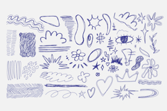 550 Pen Scribble Elements Hand-Drawn Doodles svg vector Product Image 7