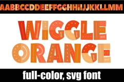 Wiggle-Orange Color Font Product Image 1
