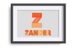 Wiggle-Orange Color Font Product Image 5