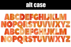 Wiggle-Orange Color Font Product Image 2