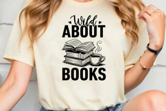 Wild About Books SVG, Book Lover SVG, Reading SVG Product Image 2