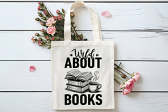 Wild About Books SVG, Book Lover SVG, Reading SVG Product Image 4