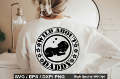 Wild about Daddy SVG - Baby Quotes Design Product Image 1