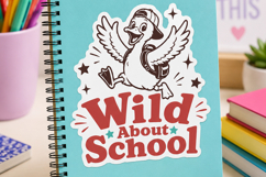 Wild About School SVG, Funny Back to School Duck PNG Design Product Image 4