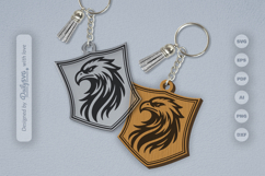 Wild Animal Keychain Laser Cut SVG Product Image 1