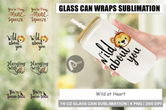 Wild at Heart Valentine Glass Can Product Image 1