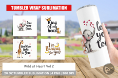 Wild at Heart Valentine Tumbler Product Image 1