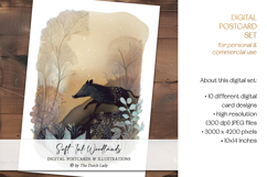 Soft Ink Woodlands Postcard Set Product Image 5