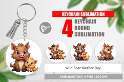 Keychain Wild Boar Mother&#039;s Day Product Image 1